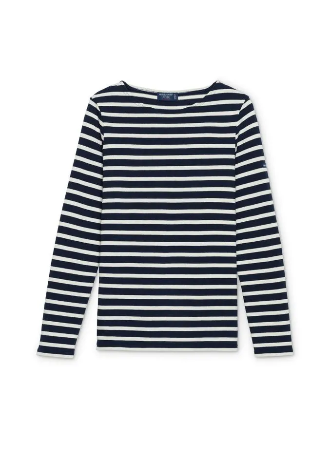 Women Breton Striped Shirts Saint James MERIDAME II Navy Ecru