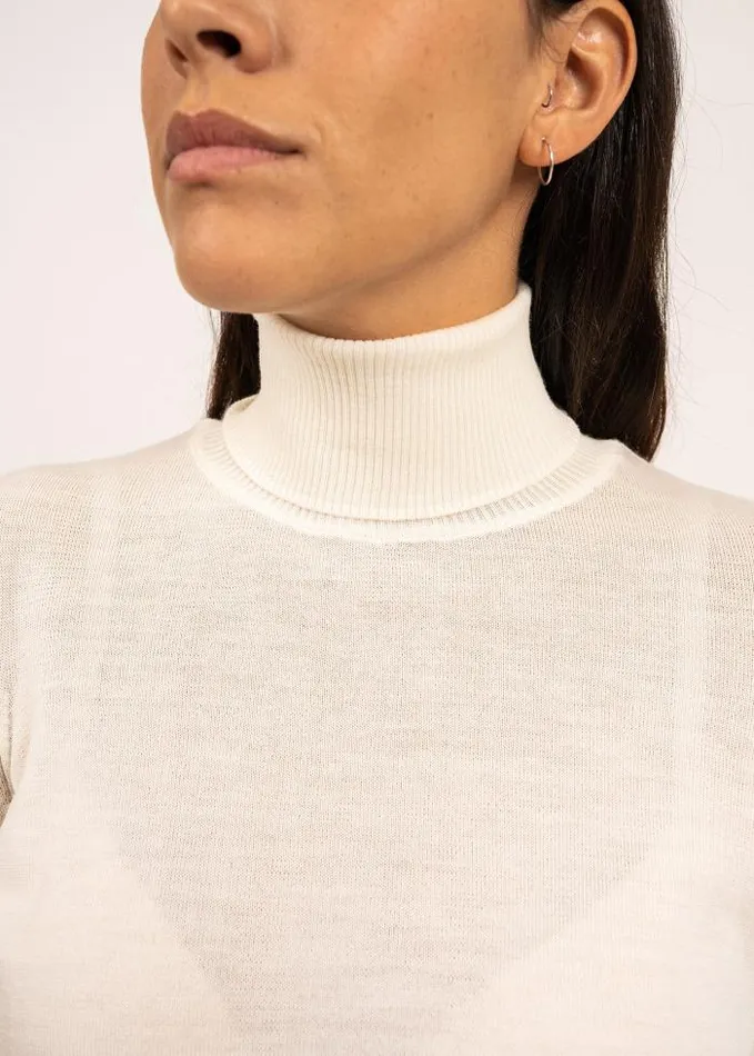 Women Breton Sweaters Saint James MODENE Winter White