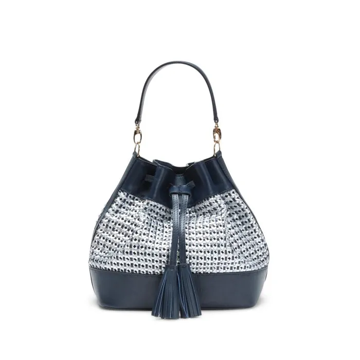 Women Bucket Bag Navy Fratelli Rossetti Bags