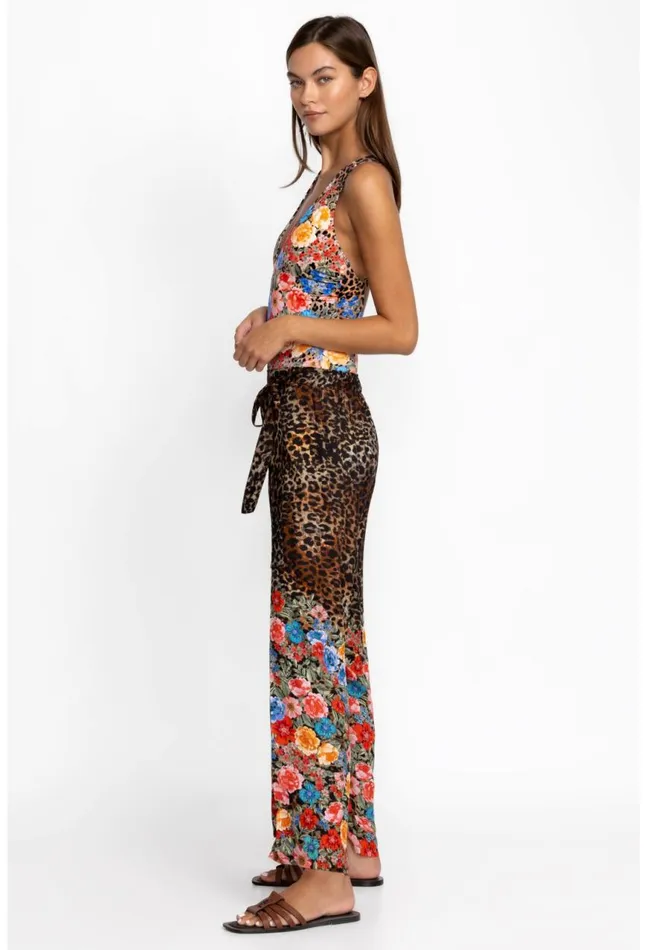 Women Cheetah Wrap Pant Multi Johnny Was Swim and Resort