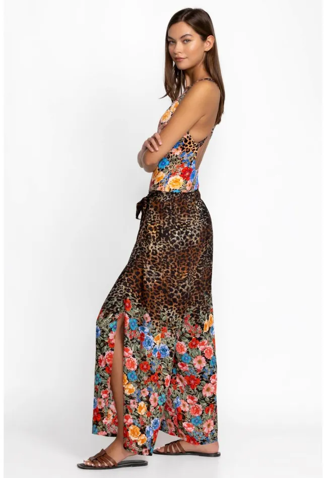 Women Cheetah Wrap Pant Multi Johnny Was Swim and Resort