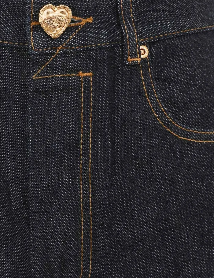 Women Clothing Zimmermann Crush Straight Jean Night Sky