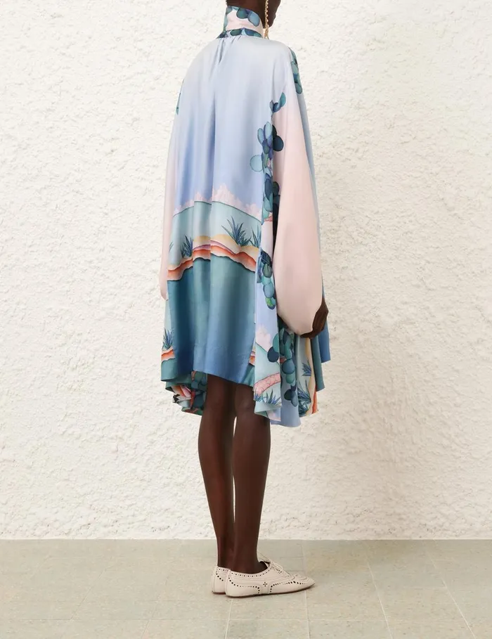 Women Clothing Zimmermann Eden Billow Mini Dress Madame Jade