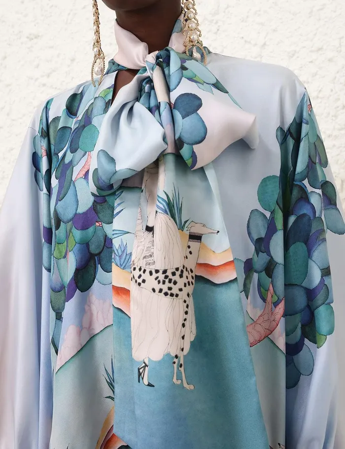Women Clothing Zimmermann Eden Billow Mini Dress Madame Jade