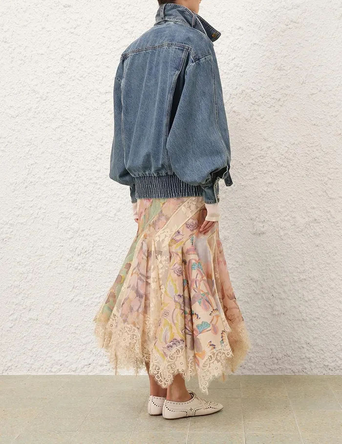 Women Clothing Zimmermann Eden Spliced Maxi Skirt Spliced Eden