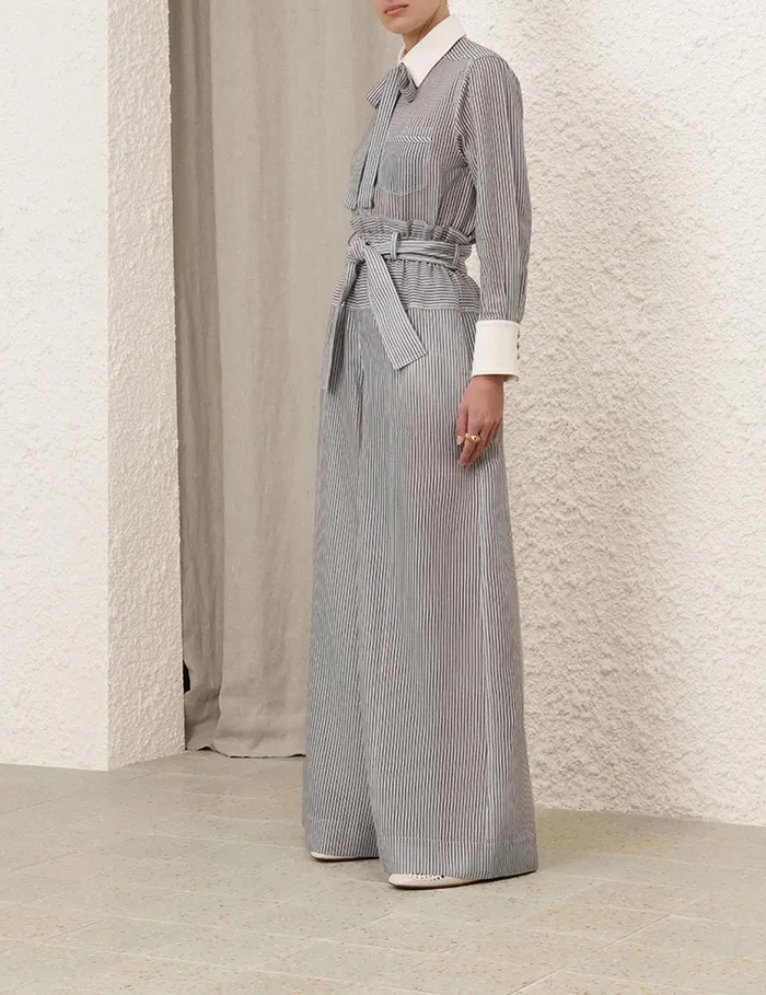 Women Clothing Zimmermann Illustration Style Shirt Stripe