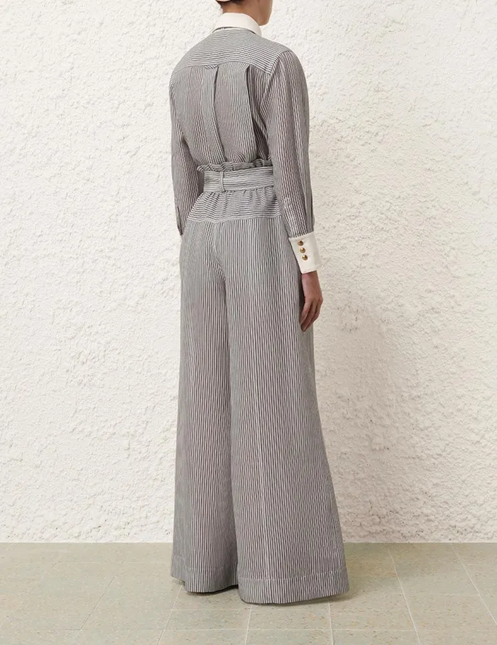 Women Clothing Zimmermann Illustration Style Shirt Stripe