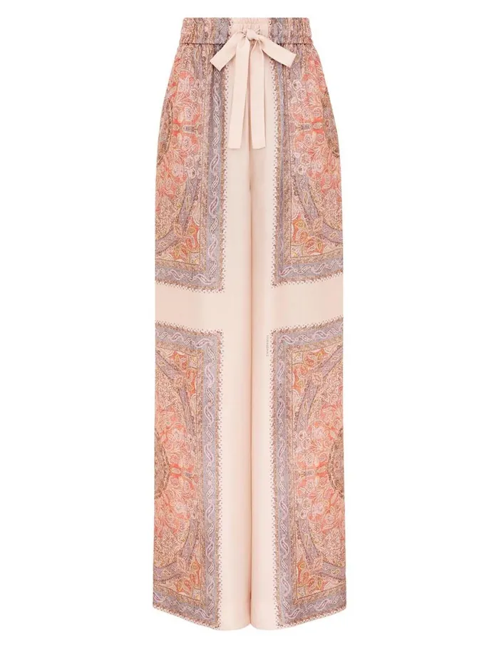 Women Clothing Zimmermann Illustration Track Pant Paisley Haze