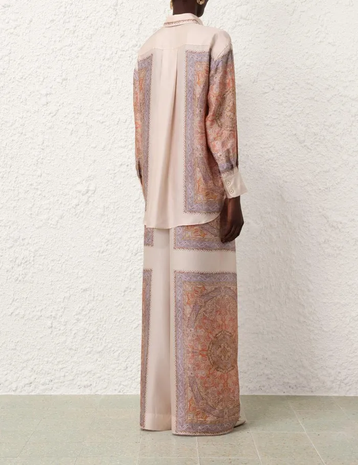 Women Clothing Zimmermann Illustration Track Pant Paisley Haze