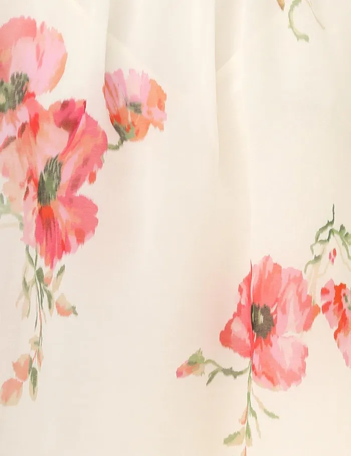 Women Clothing Zimmermann Lightburst Billow Blouse Creamred Floral