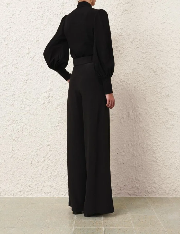 Women Clothing Zimmermann Utility Blouse Black