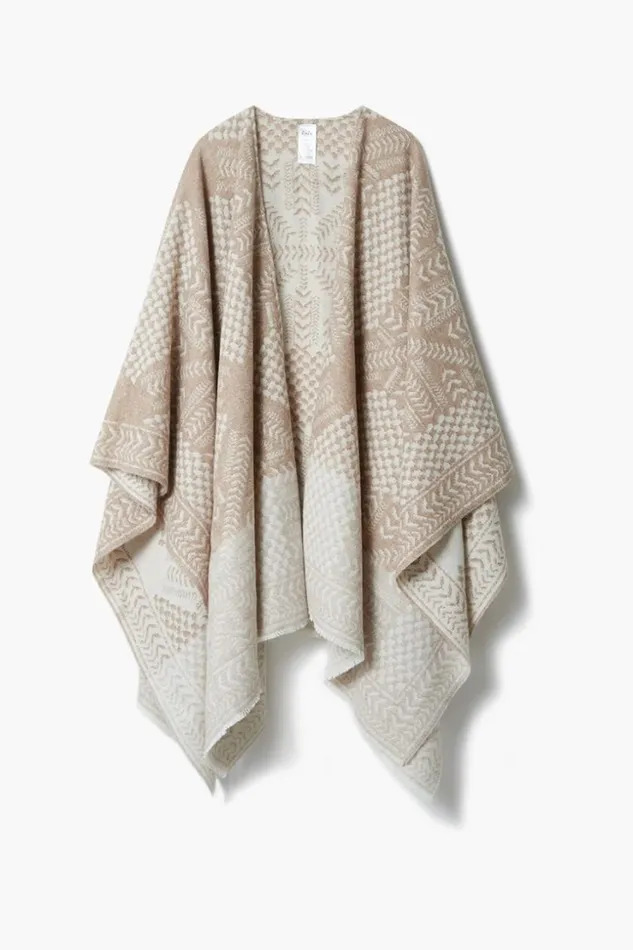 Women Coats and Jackets Lala Berlin Poncho Pineo Wool Mix Heritage Star Sand Women Coats and Jackets Lala Berlin Poncho Pineo Wool Mix Heritage Star Sand