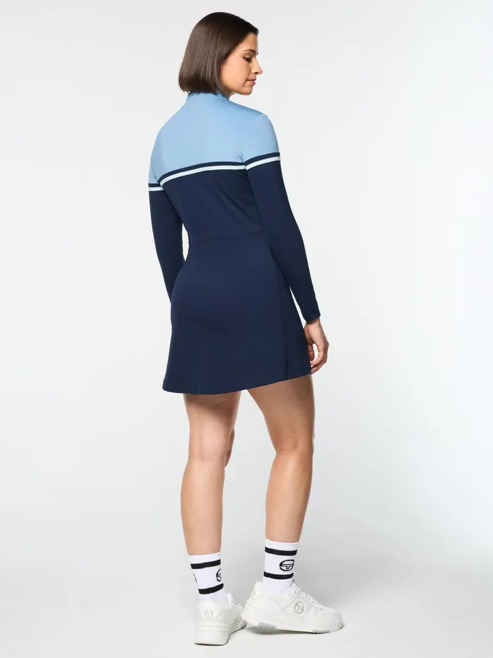 Women Court Styles Sergio Tacchini Istrana Dress And Short Maritime Blue