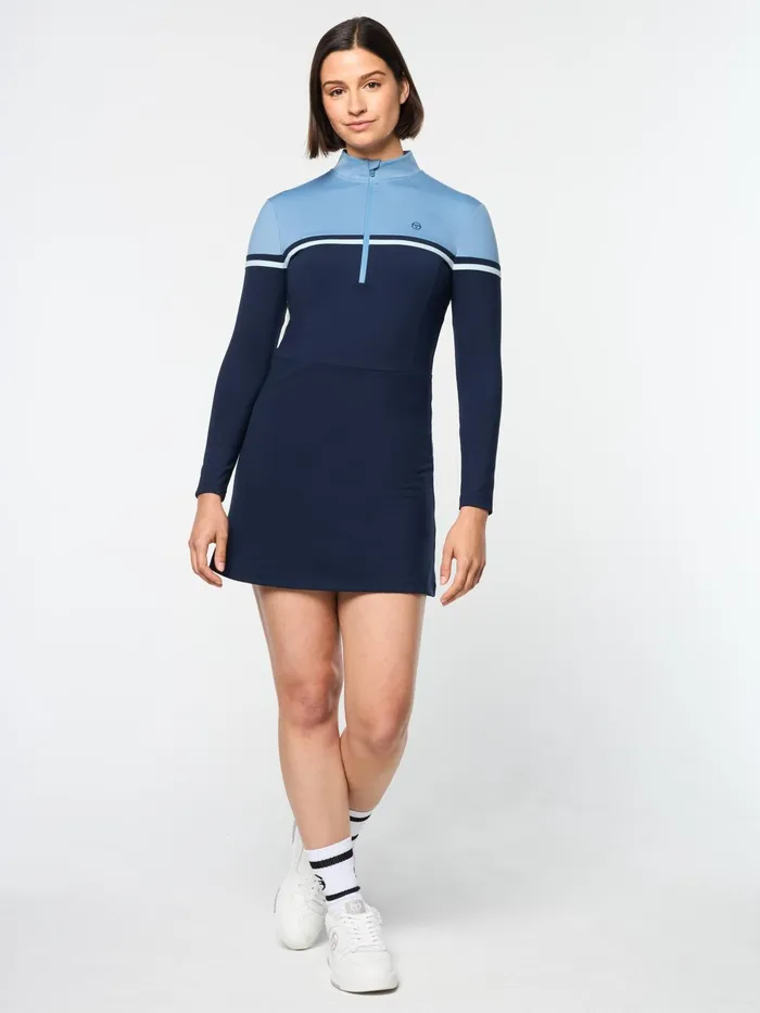 Women Court Styles Sergio Tacchini Istrana Dress And Short Maritime Blue