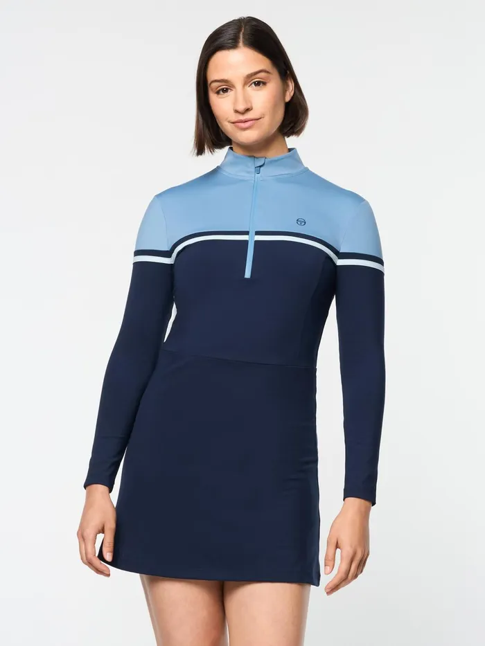 Women Court Styles Sergio Tacchini Istrana Dress And Short Maritime Blue