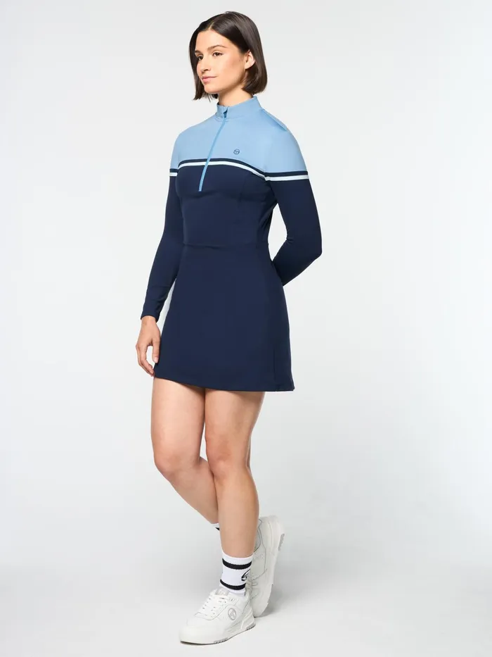 Women Court Styles Sergio Tacchini Istrana Dress And Short Maritime Blue