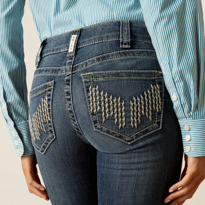 Women Denim Ariat REAL Perfect Rise Halyn Boot Cut Jean Arkansas Women Denim Ariat REAL Perfect Rise Halyn Boot Cut Jean Arkansas