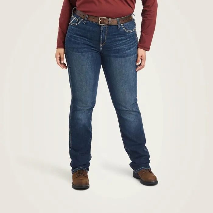 Women Denim Ariat Rebar Riveter Straight Jean Atlanta Women Denim Ariat Rebar Riveter Straight Jean Atlanta