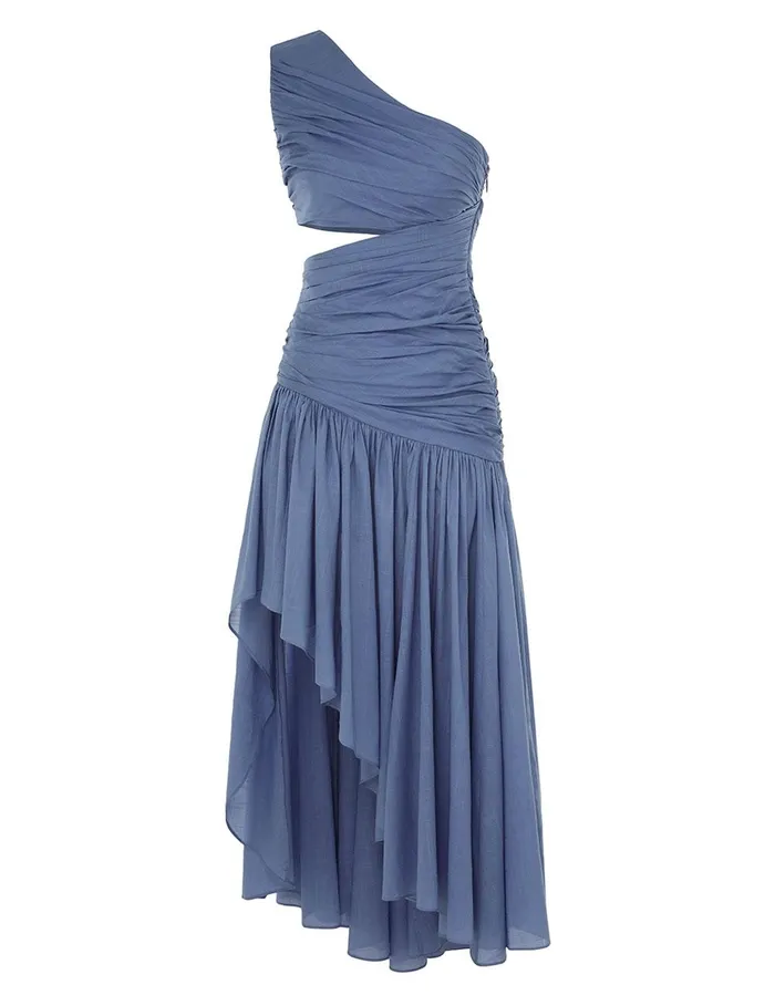 Women Dresses and Coverups Zimmermann Golden Asymmetric Dress Blue