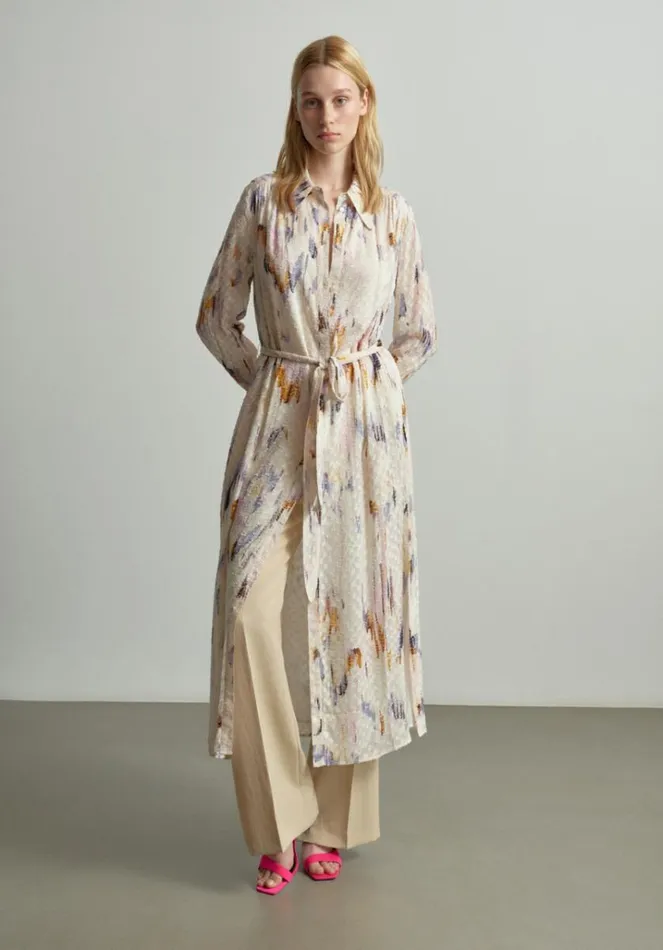 Women Dresses Lala Berlin Dress Derya Viscose Floral Fountain Pink