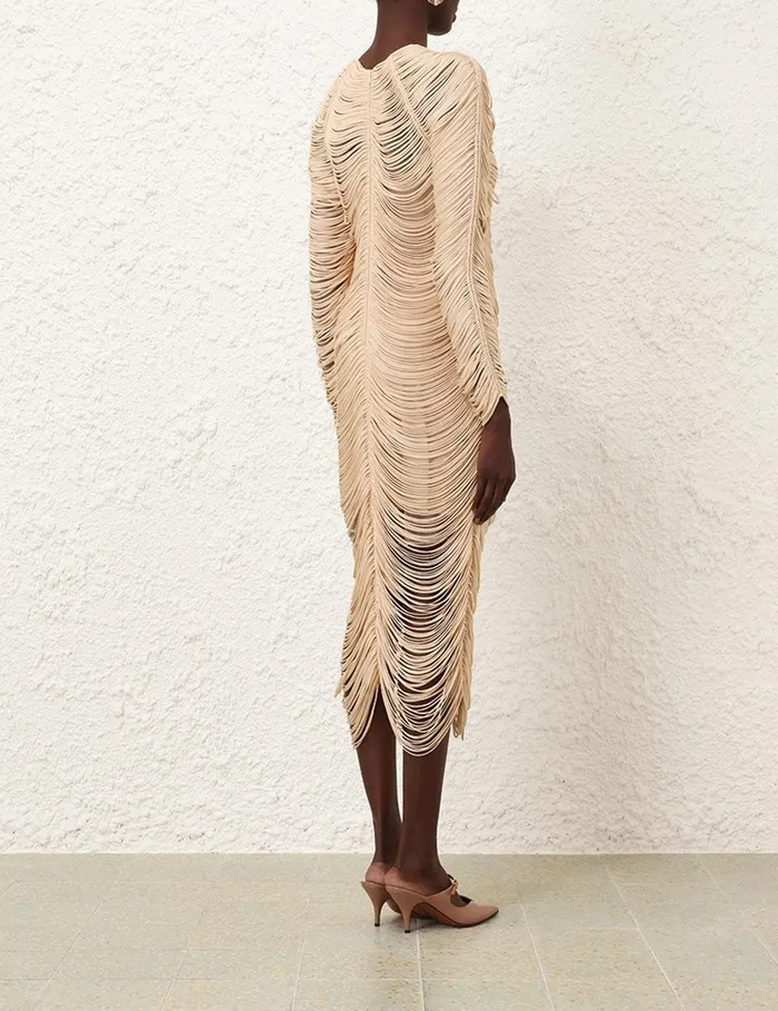 Women Dresses Zimmermann Pavilion Rouleau Midi Dress Cream