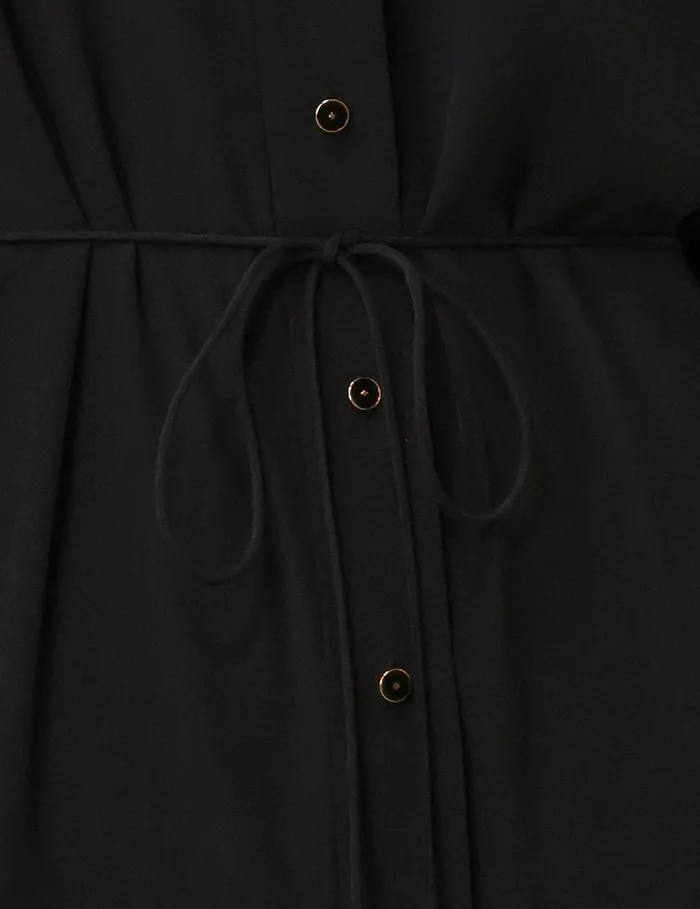 Women Dresses Zimmermann Shirt Midi Dress Black