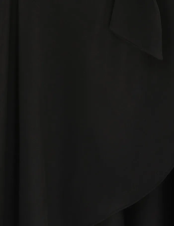 Women Dresses Zimmermann Silk Wrap Mini Dress Black