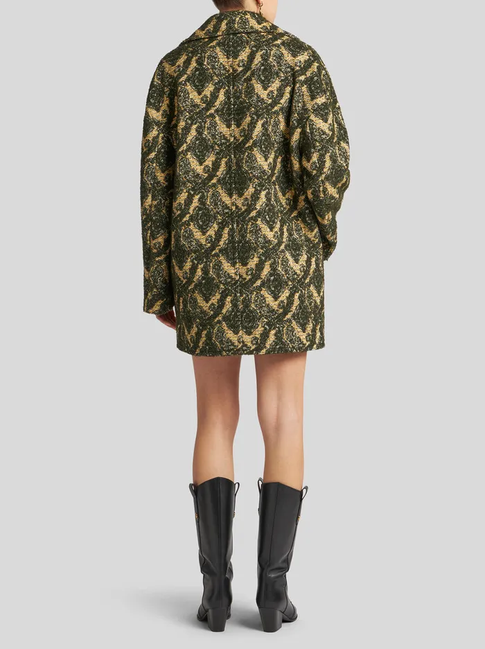 Women Etro Coats And Outerwear DoubleBreasted Boucl Jacquard Jacket Yellow Women Etro Coats And Outerwear DoubleBreasted Boucl Jacquard Jacket Yellow