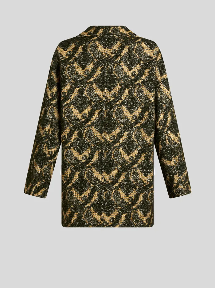 Women Etro Coats And Outerwear DoubleBreasted Boucl Jacquard Jacket Yellow Women Etro Coats And Outerwear DoubleBreasted Boucl Jacquard Jacket Yellow