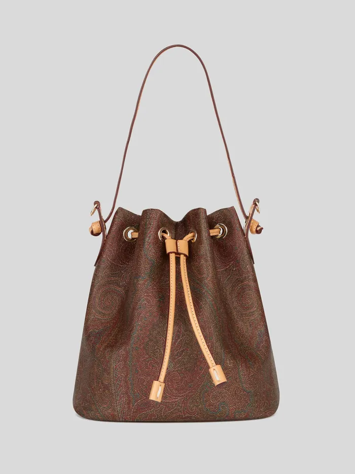 Women Etro Etro Arnica Paisley Bucket Bag Burgundy