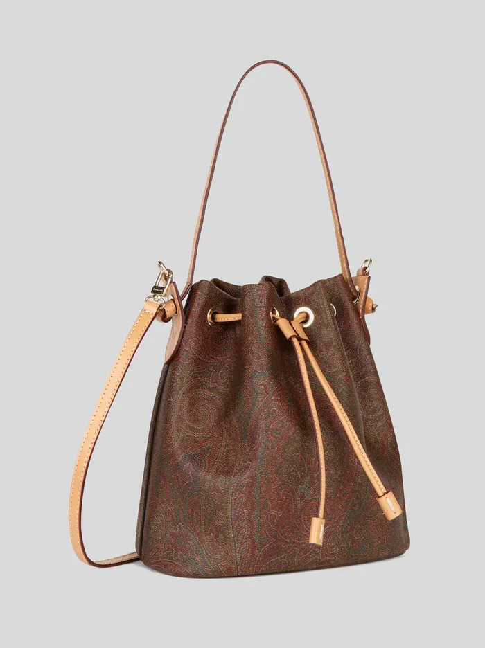 Women Etro Etro Arnica Paisley Bucket Bag Burgundy Women Etro Etro Arnica Paisley Bucket Bag Burgundy