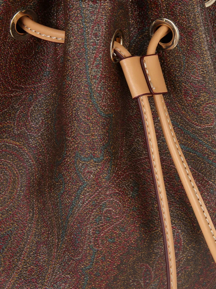 Women Etro Etro Arnica Paisley Bucket Bag Burgundy Women Etro Etro Arnica Paisley Bucket Bag Burgundy