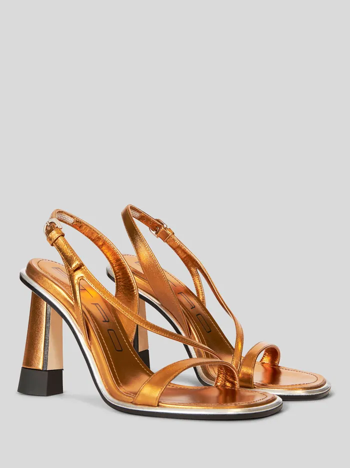 Women Etro Sandals And Clogs Leather Sandals And Straps Gold Women Etro Sandals And Clogs Leather Sandals And Straps Gold