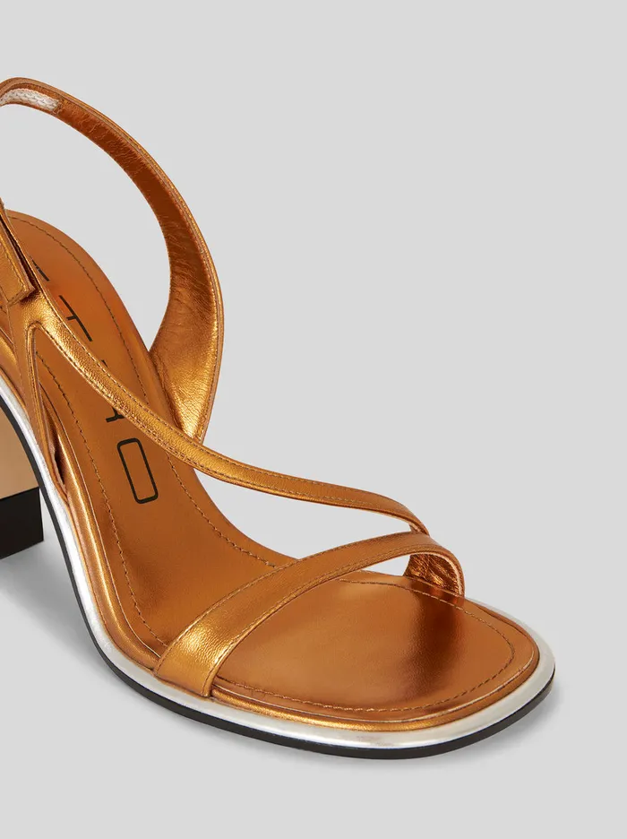 Women Etro Sandals And Clogs Leather Sandals And Straps Gold Women Etro Sandals And Clogs Leather Sandals And Straps Gold