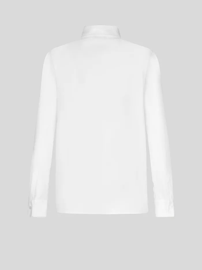 Women Etro Shirts And Blouses Oxford Shirt With Pegaso Detail White Women Etro Shirts And Blouses Oxford Shirt With Pegaso Detail White