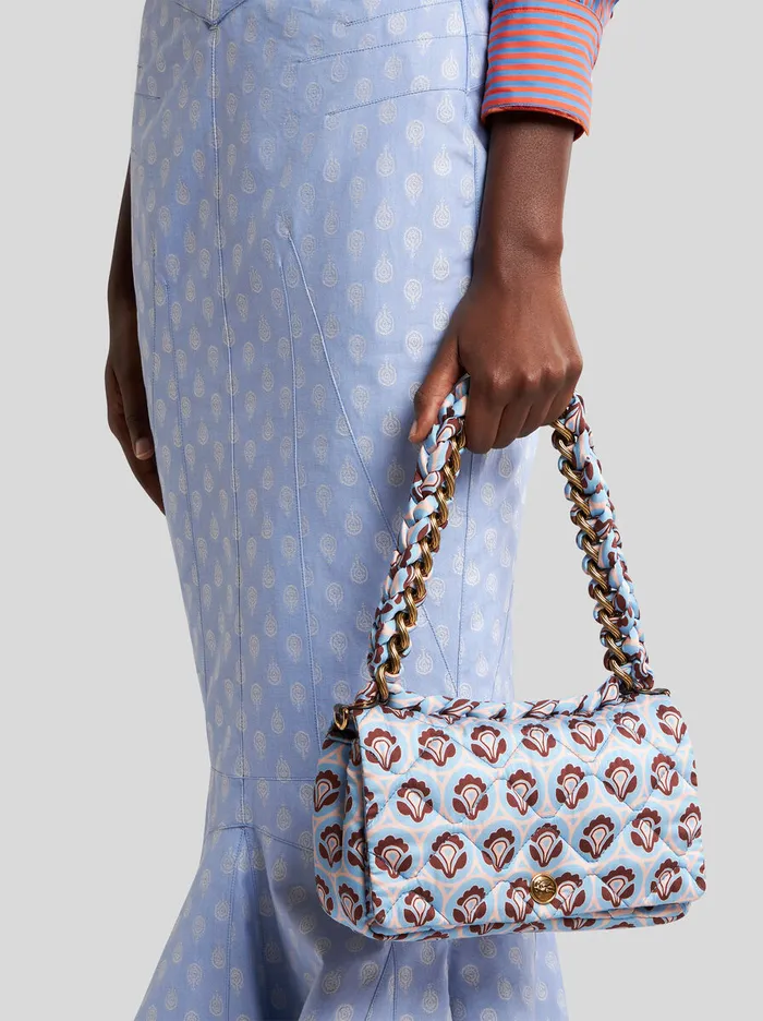 Women Etro Shoulder Bags Medium Bond Bag Light Blue Women Etro Shoulder Bags Medium Bond Bag Light Blue