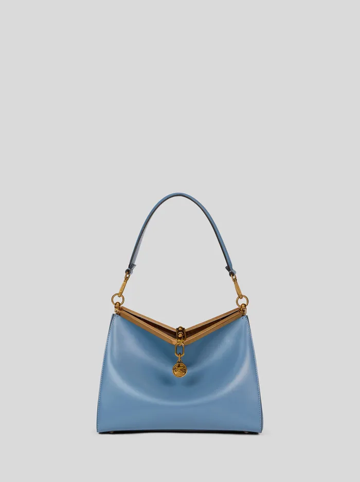 Women Etro Shoulder Bags Medium Vela Bag Light Blue