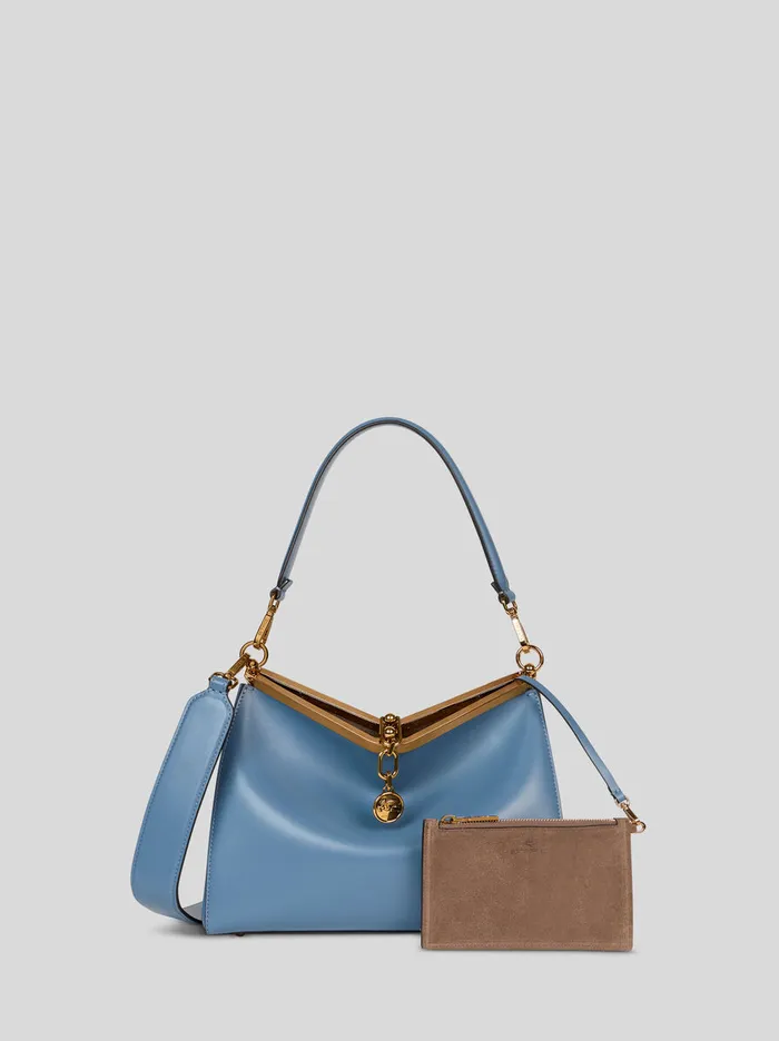 Women Etro Shoulder Bags Medium Vela Bag Light Blue Women Etro Shoulder Bags Medium Vela Bag Light Blue