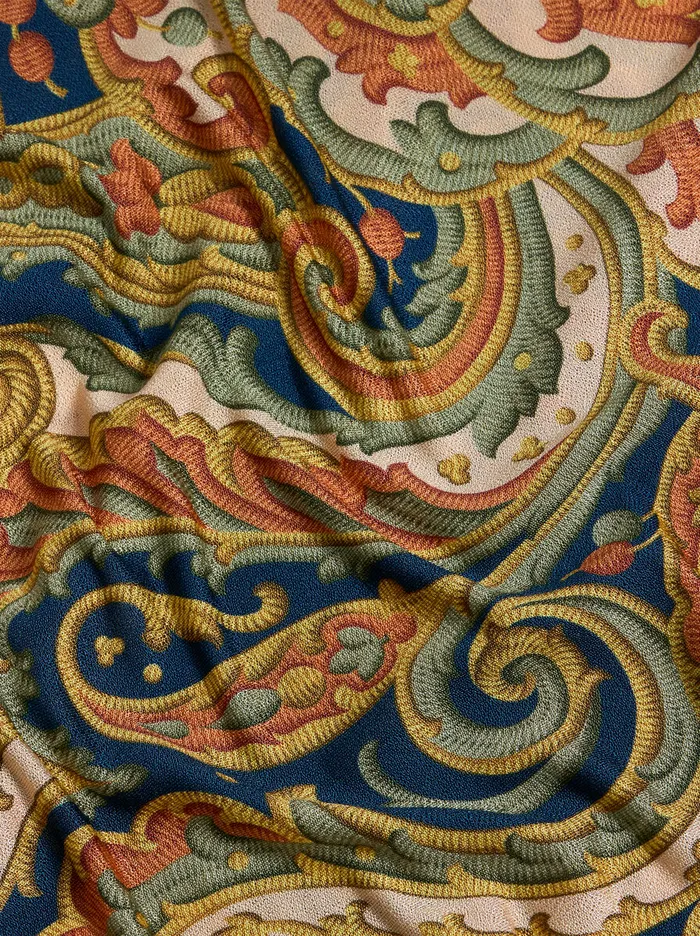 Women Etro Skirts Printed Jersey Skirt Navy Blue Women Etro Skirts Printed Jersey Skirt Navy Blue