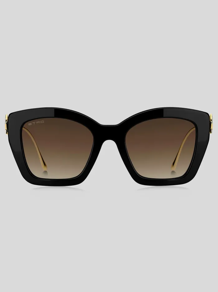 Women Etro Sunglasses Bold Pegaso Sunglasses Black