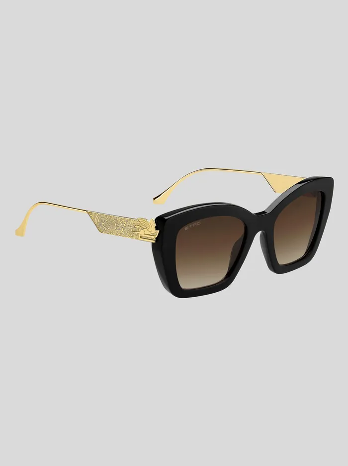 Women Etro Sunglasses Bold Pegaso Sunglasses Black