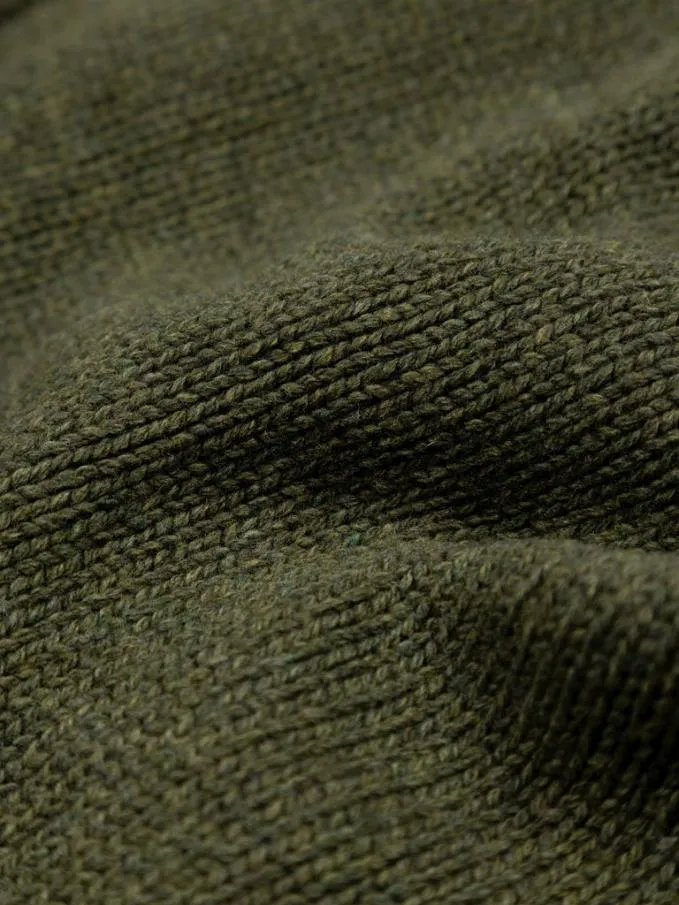 Women Eyre Roll Neck Knit Jumper Olive Finisterre Knitwear