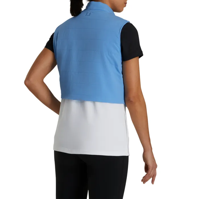 Women FootJoy Outer Layers Layered Insulated Vest Light Blue White Women FootJoy Outer Layers Layered Insulated Vest Light Blue White