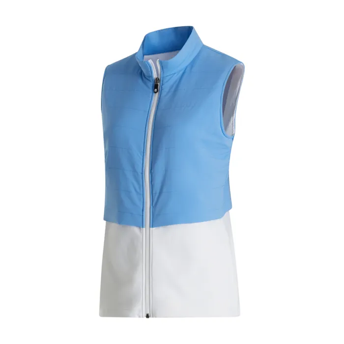Women FootJoy Outer Layers Layered Insulated Vest Light Blue White Women FootJoy Outer Layers Layered Insulated Vest Light Blue White