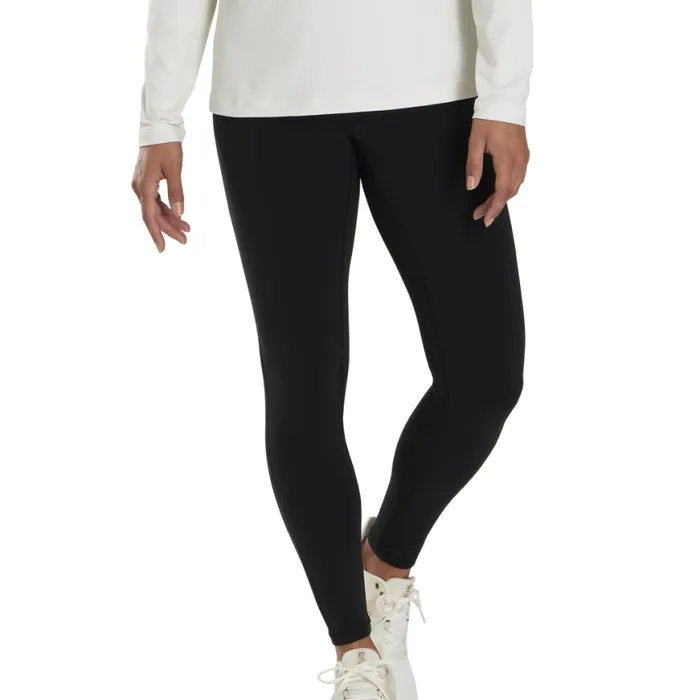 Women FootJoy Pants Ankle Length Leggings Black