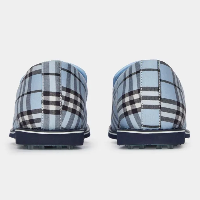 Women GFORE Blue Plaid Tassel Brogue Cruiser Gallivanter Golf Shoes