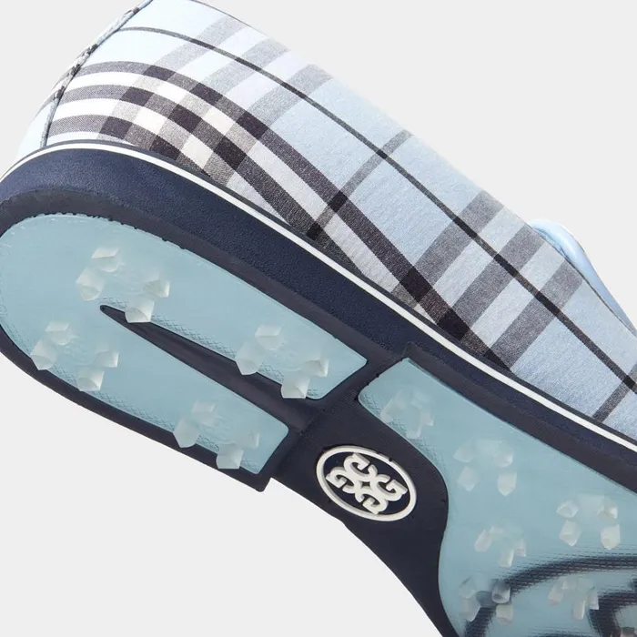 Women GFORE Blue Plaid Tassel Brogue Cruiser Gallivanter Golf Shoes