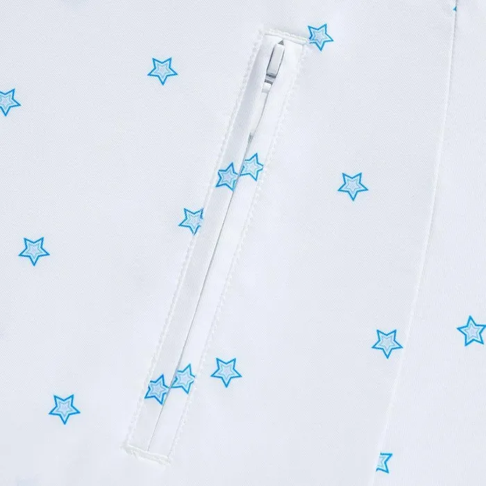 Women GFORE White Mini Stars Tech Jersey ALine Skort Golf Skirts