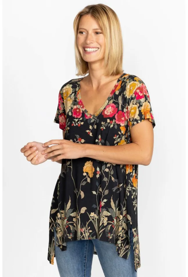 Women Graceful Drape Tunic Graceful Johnny Was Tops