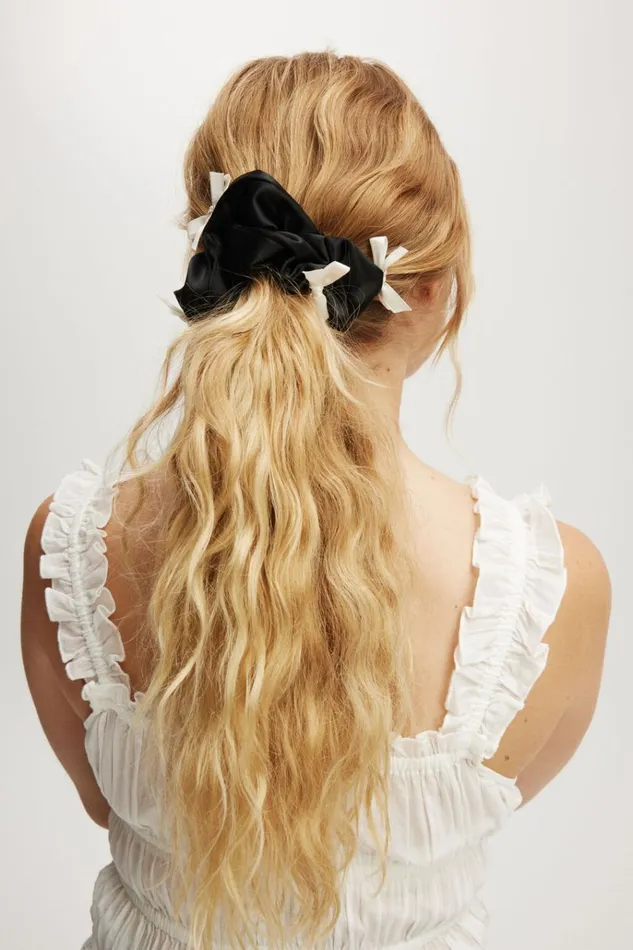 Women Hair Accessories Cotton On Stella Scrunchie Blackecru